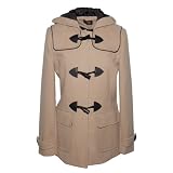 David Barry - Womens Winter Hooded Piped Duffle Coat