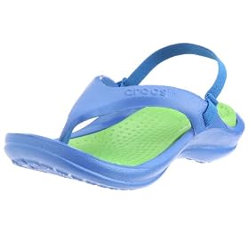 Crocs Athens with Strap Kids - SEA BLUE/LIME 6 thru 7