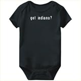 Baby Bodysuit Black  Got Indiana?  Usa States