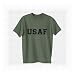 USAF Air Force S/S T-Shirt - Authentic Military Style Physical Training T-Shirt in Military Green