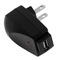 Black Rapid USB Home Travel Charger for Microsoft Zune 120GB, Zune 16GB, Zune 80GB, Zune 4GB 8GB, Zune 30GB, Zune HD 32 GB, Zune HD 16 GB By GTMax