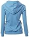 Xpril Women's Basic Long Sleeve Zip Up Hoodie in Colors