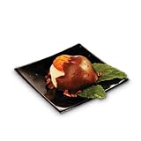 Rosseto Liteware Party Dishes Set of 50 Uno Style Serving Plates, Black by Rosseto