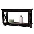 X-Frame Bathroom Espresso Wall Shelf - Espresso