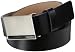 Calvin Klein Men's Leather Enamel Plaque Dress Belt