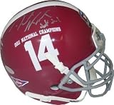 Dre Kirkpatrick Autographed/Hand Signed Alabama Crimson Tide Authentic Schutt Mini Helmet 2011 Natio