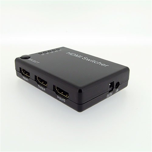 5 Port HDMI Auto Switch (Auto switch among 5 input sources)