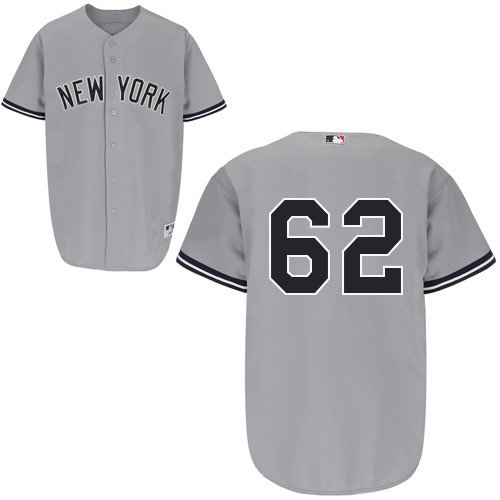 Joba Chamberlain New York Yankees Authentic Road Grey On-Field Jersey by Majestic