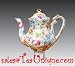 Floral Medley Porcelain Teapot Night Light