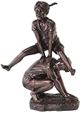 Leap Frog Bronze Finish Art Sculpture