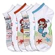 Mamia Lot of 3 Pairs Toddler To Young Girls Ped Assorted SeaWorld Kids Socks