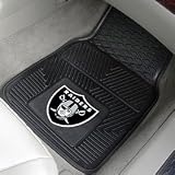 Oakland Raiders Heavy Duty 2-Piece Vinyl Car Mats