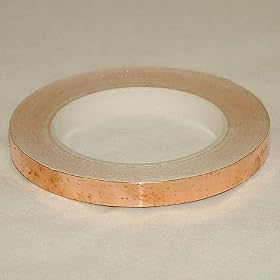 JVCC CFL-5CA Copper Foil Tape (Conductive Adhesive): 1/2 in. x 36 yds. (Copper)