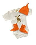 B-baby Welcome SS Onesie Gift Set, 12 - 18m, Pumpkin - Bunny
