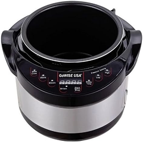 600W 3-Qt 6-in-1 Programmable Electric Non-Stick Pressure Cooker Steamer Warmer