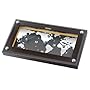 Seiko Desk and Table World Time Clock Genuine Dark Ebony Veneer Wooden Case