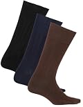 Sugar Free Sox Mens Assorted 3 Pack Health Socks | Diabetic Socks