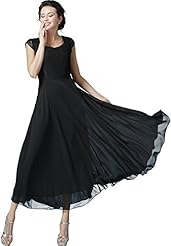 Chiffon Mesh Lace Flared-Skirt Floral Print Cap Sleeves Cocktail Party Dress/Tunic 