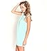 Yonala Women's Black Sexy Sleeveless Backless Lace Patchwork Mini Casual Dress