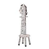 Teamson  Animal Stool with Coat Rack - Zebra