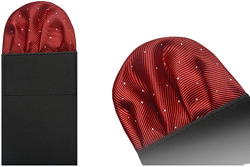 Men's Pocket Square By Feibi Fashion(Dull-red)