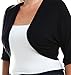 Stylzoo Women's Plus Size Premium Rayon Bolero Shrug Cover up