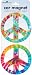 Paper House 490787 Car Magnet-Peace Signs - Tie Dye