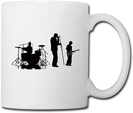 Funny Design Singing Songs White Ceramic Mugs White