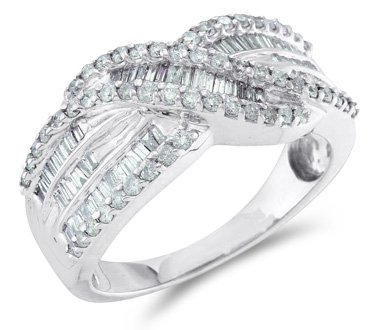 Diamond Anniversary Band 14k White Gold Fashion Ring Women's (3/4 CT) Deals