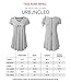 URBANCLEO Womens V-Neck Elong Tunic Top Mini T-Shirt Dress Black 2XLARGE