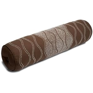 Natori Block Print 8-By-30-Inch Silk Bolster Pillow