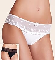 2 Pack Limited Collection Dot Embroidered Bikini Knickers