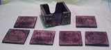 Wooden coaster set