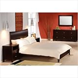 Canova Bedroom Set in Cappuccino Size: California King