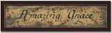Amazing Grace Folk Art Country Decor Print Sign Framed