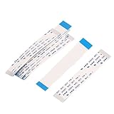 uxcell FFCケーブル　柔軟フラットケーブル リボン　10本入　ホワイト　12ピン