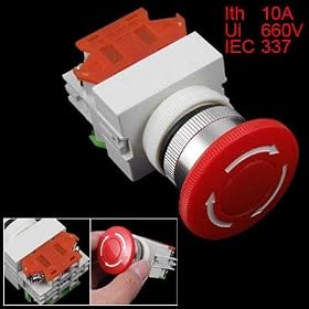 Red Mushroom Emergency Stop Push Button Switch
