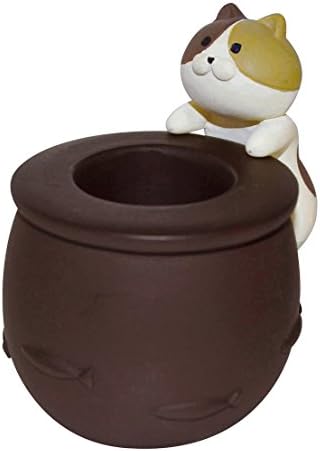 Decolello Concombre Stamp Stand Pen Stand Cute 3color Cat Desk Organizer by LADY MACBETH