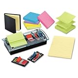 Post-it Pop-up Notes DS100SKPB - Pop-Up Note/Flag Dispenser Starter Kit/Ass ....