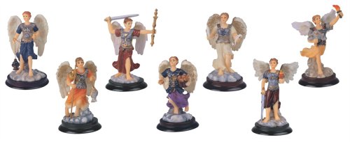 3 Inch Archangel Set Collection Holy Figurine Religious Decoration