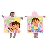 Childrens/Kids Dora the Explorer Hooded Poncho/Towcho 100% cotton beach towel (60 x 120 cm)
