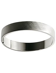 Sterling Silver Wide Rectangular Tubing Guard and Hinge with Florentine Finish Bracelet