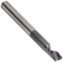 Melin Tool ARMG-S Solid Carbide Router End Mill, AlTiN Coated, Single Cut, Single Flute