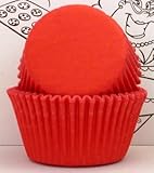 Goldas Kitchen 100 Count Baking Cups, Mini, Red
