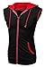 Coofandy Mens Casual Sleeveless Hoodie Zip Up Vest with Pockets Black Medium Black Medium
