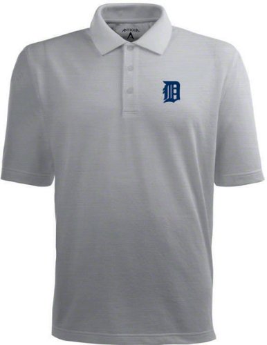 Detroit Tigers Classic Pique Xtra Lite Polo Shirt (Grey) - XXX-Large