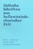 J&uuml;dische Schriften aus  hellenistisch-r&ouml;mischer Zeit (JSHRZ): Paralipomena Jeremiou: 8 - Berndt Schaller