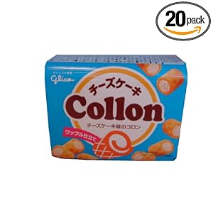 Glico Cookie Collon Cheesecake, 2.11-Ounce Boxes (Pack of 20) by Glico