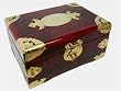 Oriental Jewelry Box with Jade Carving