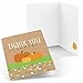 Pumpkin Patch - Fall & Thanksgiving Baby Shower or Birthday Party Thank You Cards (8 count)